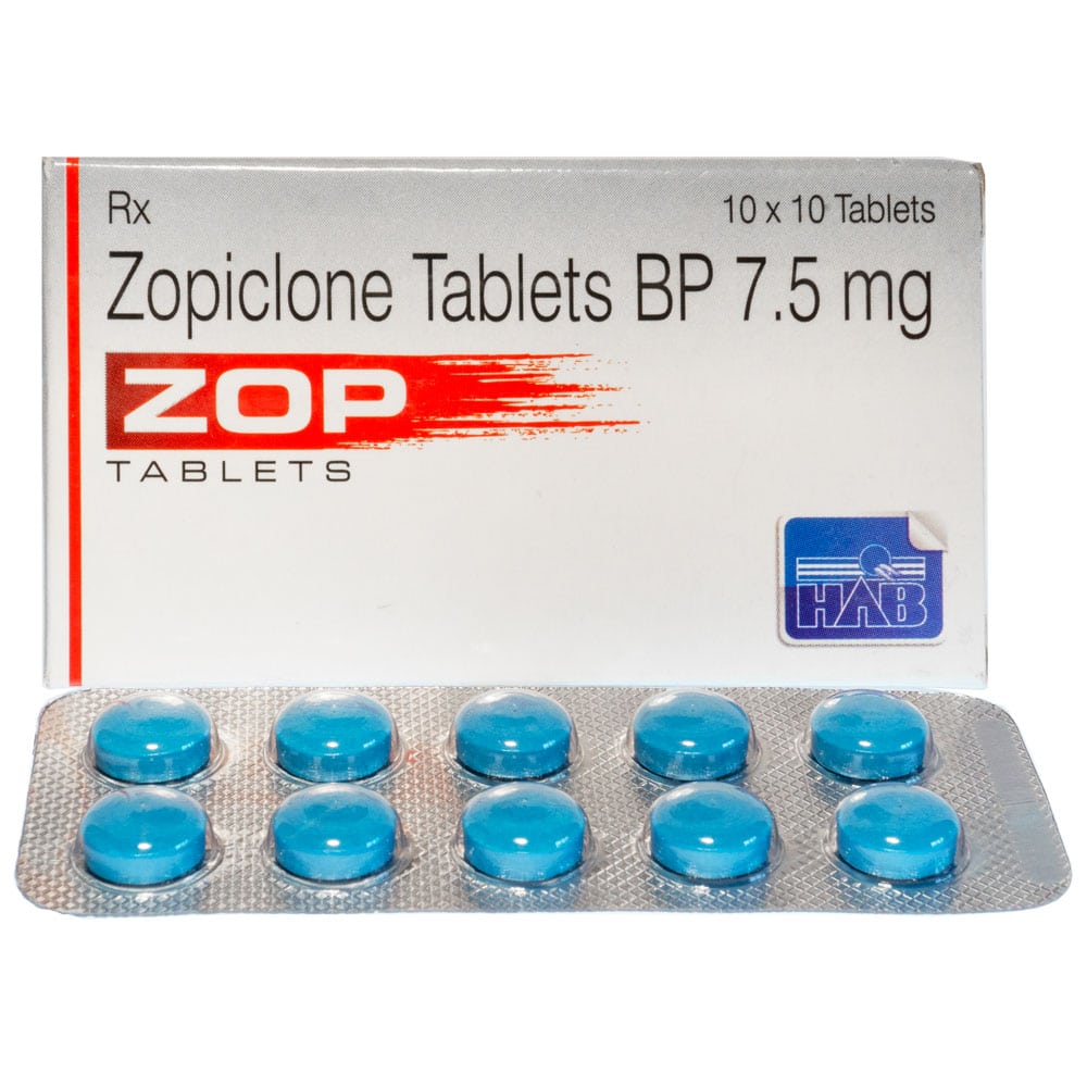 ゾピクロン（Zopiclone）7.5mgx10錠/箱
